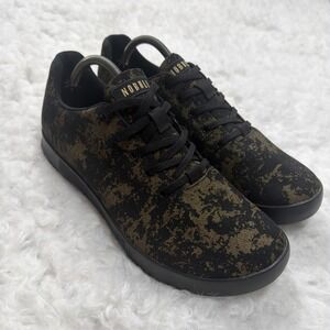 NOBULL Canvas Trainer Mens Size 11.5 Black Gold Athletic Running Shoes Sneakers